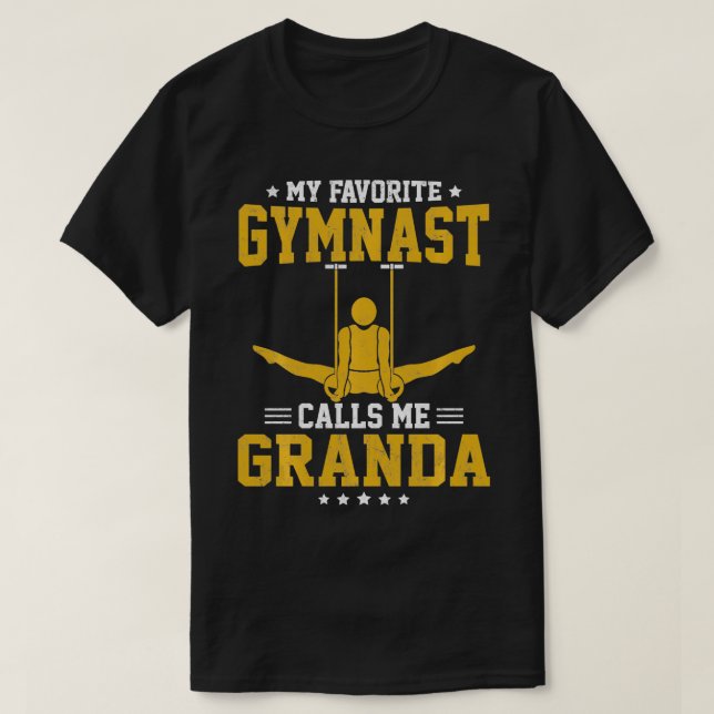 T-shirt Ma Gymnaste Favorite M'Appelle Granda 1 (Design devant)