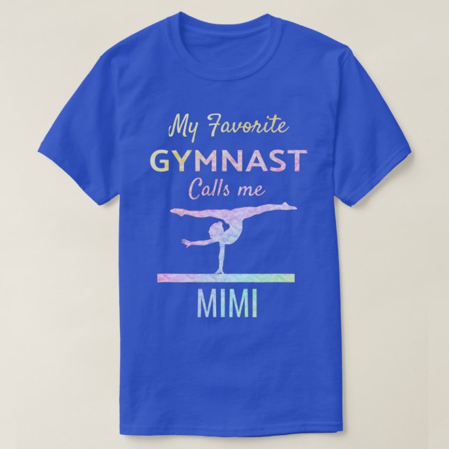 T-shirt Ma Gymnaste Favorite M'Appelle Mimi Fière Gymnasti (Design devant)