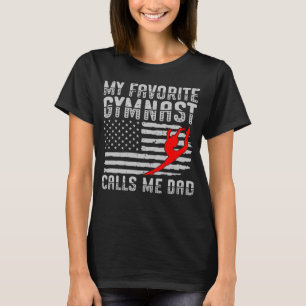 T-shirt Ma Gymnaste Favorite M'Appelle Papa Gymnasti rythm