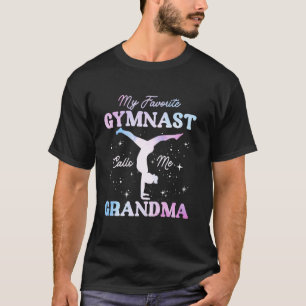 T-shirt Ma gymnaste préférée m'appelle grand-mère Gymnasti