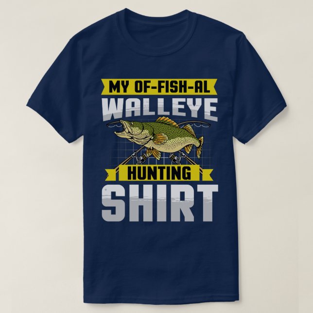 T-shirt Ma Lucky Walleye Fishing (Design devant)