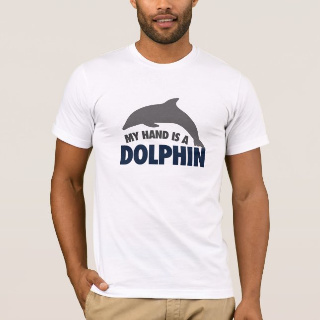 T-shirt Ma main est un dauphin (Devant)