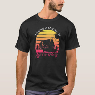 T-shirt Ma Maison Est Alimentée Par Les Modeleurs Solaires