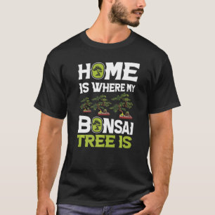 T-shirt Ma maison Mes arbres Bonsai mignons Bonsai Japon a