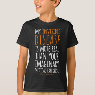 T-shirt Ma Maladie Invisible Est Réaltérée Crps Sensibilis