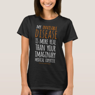 T-shirt Ma Maladie Invisible Est Réaltérée Crps Sensibilis