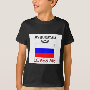 T-shirt Ma maman de Russe m'aime