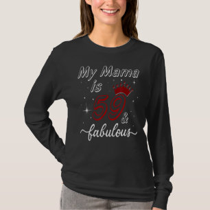 T-shirt Ma maman est 59 et fabuleux Joyeux anniversaire ma