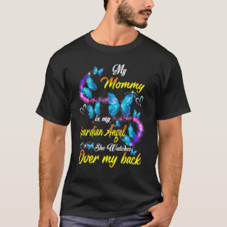 T-shirt Ma Maman Est Mon Ange Gardien Qu'Elle Regarde Sur 