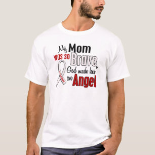 T-shirt Ma maman est un cancer de poumon d'ange