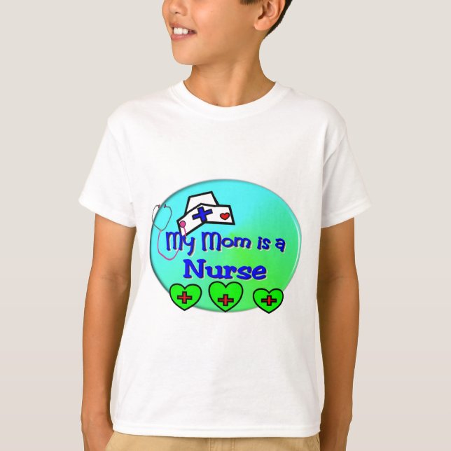 T-shirt "MA MAMAN est une infirmière" pour des enfants (Devant)