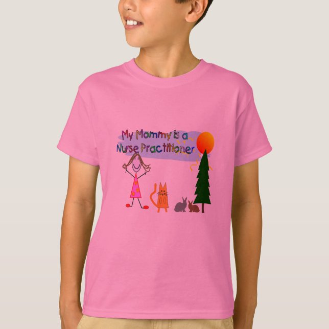T-shirt Ma maman "praticienne d'infirmière" badine le (Devant)