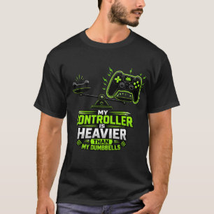 T-shirt Ma manette est plus lourde que mes haltères : Drôl