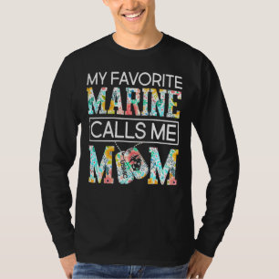 T-shirt Ma Marine Préférée M'Appelle Maman Meilleure Mère 