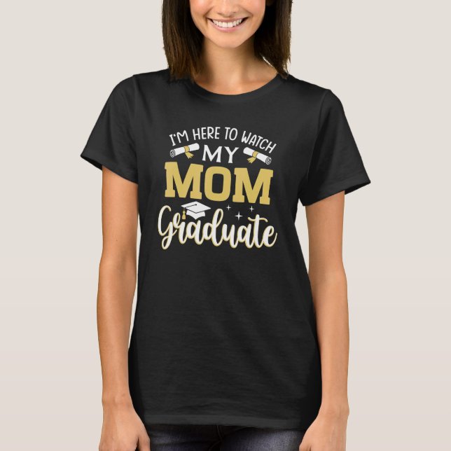 T-shirt Ma mère est diplômée d'un programme d'études de la (Devant)