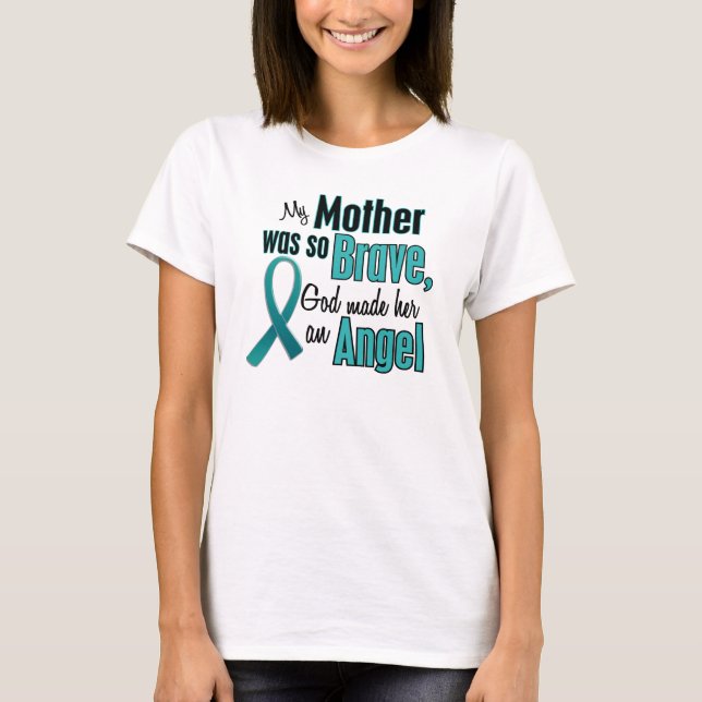 T-shirt Ma Mère Était Si Courageuse Que Dieu L'A Fait Une  (Devant)