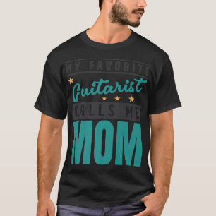 T-shirt Ma mère, guitariste