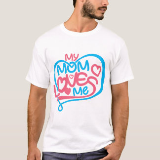 T-shirt Ma mère m'aime Citer Vêtements Maison Décor Idée c
