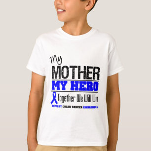 T-shirt Ma mère, mon cancer du colon de héros
