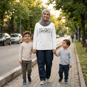 T-shirt MA MÈRE, MON JANNAH Cadeau personnalisé pour maman