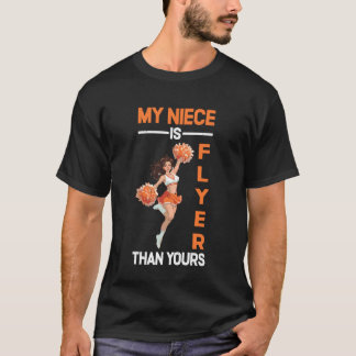 T-shirt Ma nièce est plus flyer que votre tante Cheerleade