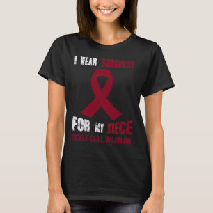 T-SHIRT MA NIÈCE - MA GUERRIÈRE DE LA DRÉPANOCYTOSE