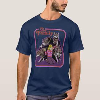 T-shirt Ma Nouvelle Famille fille de famille vintage