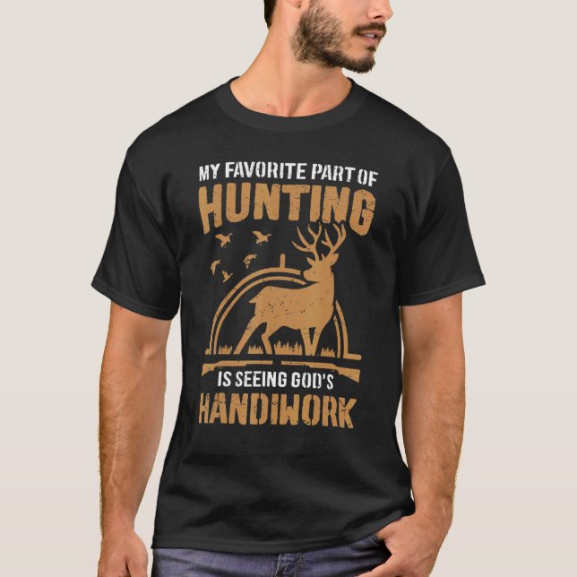 T-shirt Ma partie préférée de la chasse est de voir la Han (Devant)