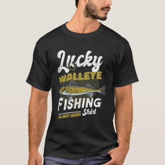 T-shirt Ma pêche chanceuse au doré jaune Pêche au doré