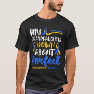 T-shirt Ma Petite-Fille En Bas À Droite Syndrome Parfait E