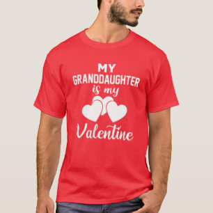 T-shirt Ma Petite-Fille Est Ma Saint Valentin Valentin Jou