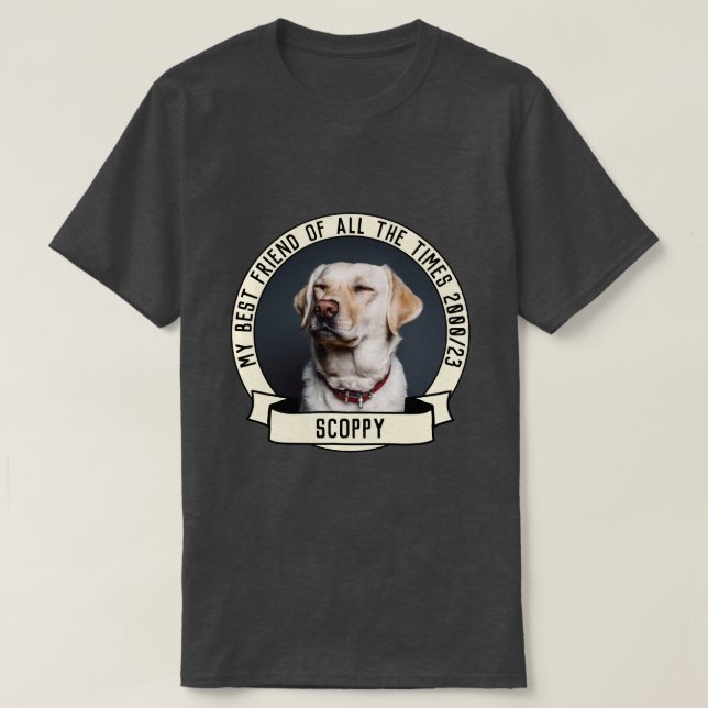 T-shirt Ma photo de chien (Design devant)