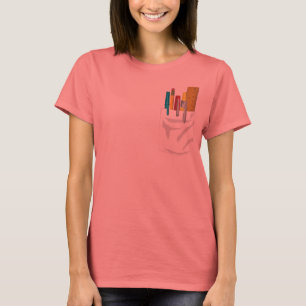 T-shirt Ma Poche. Mes Stylos. (blanc)