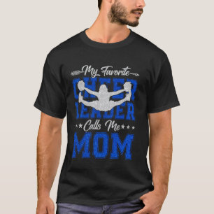 T-shirt Ma pom-pom girl préférée m'appelle maman Cheer Mom