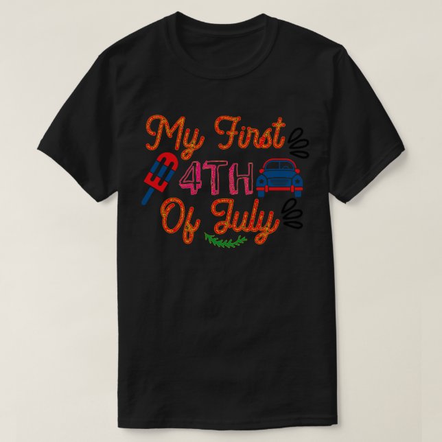 T-shirt ma première 4 juillet (Design devant)