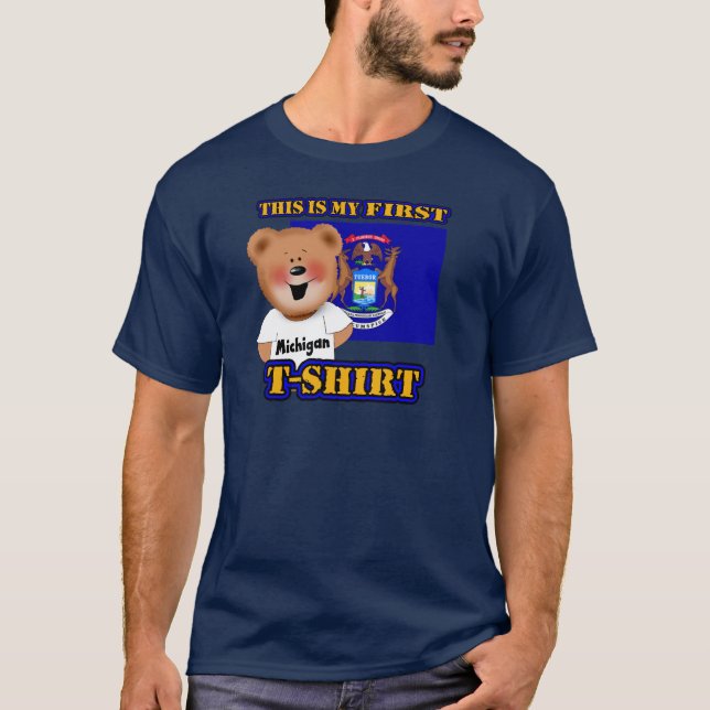 T-shirt Ma première chemise d'ours de nounours du Michigan (Devant)