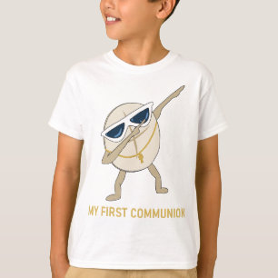 T-shirt Ma Première Communion Wafer Dabbing Catholique