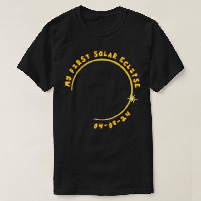 T-shirt Ma première éclipse solaire 040824 (Design devant)