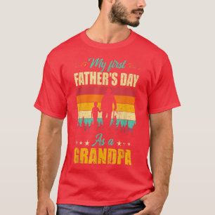 T-shirt Ma Première Fête des pères En Tant Que Grand-Père