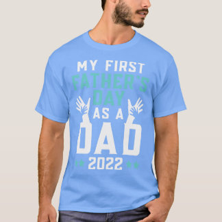 T-shirt Ma première Fête des pères Papa 2022 Père amis