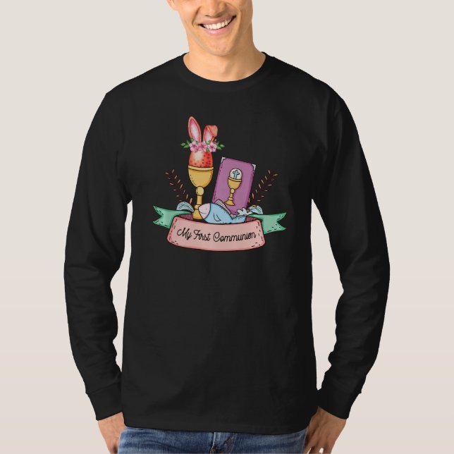 T-shirt Ma première fille communion (Devant)