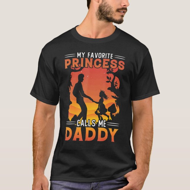 T-shirt Ma Princesse Favorite M'Appelle Papa (Devant)