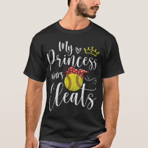 T-shirt Ma Princesse Porte Mat Funny Baseball Softball M