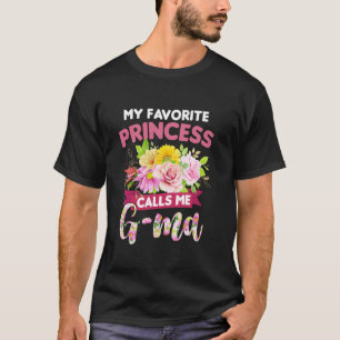 T-shirt Ma Princesse Préférée M'appelle G-Maman Bonne Fête