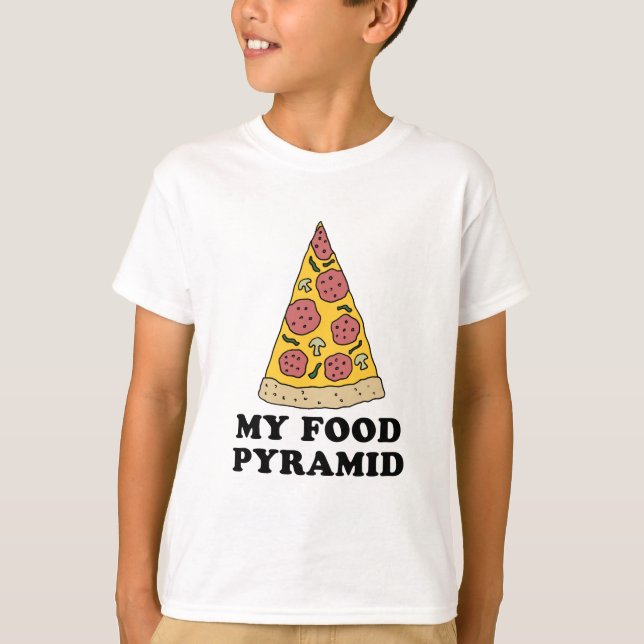 T-shirt Ma pyramide alimentaire (Devant)