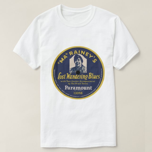 T-shirt MA Rainey "a perdu errent des bleus" PARAMOUNT (Design devant)