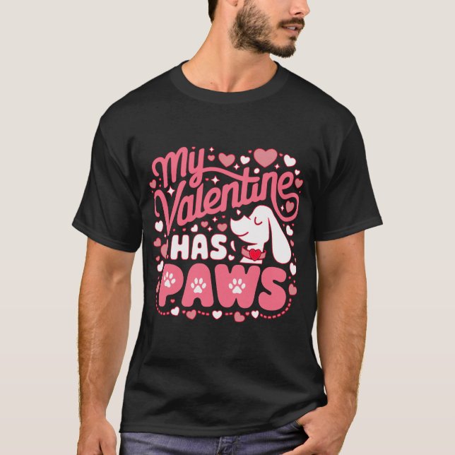 T-shirt Ma Saint Valentin a des pattes (Devant)