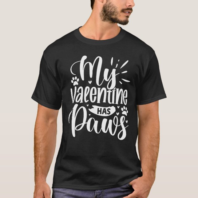 T-shirt Ma Saint Valentin a des pattes (Devant)