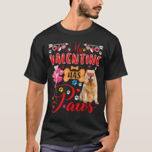 T-shirt Ma Saint Valentin A Pâtes Chow Chow Chow Mignonne 