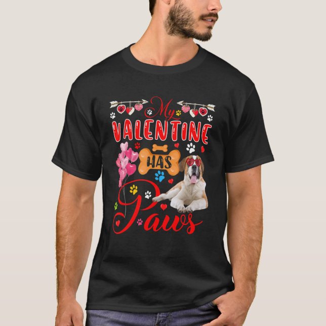 T-shirt Ma Saint Valentin A Pâtes Mignonnes Lunettes de so (Devant)